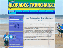 Tablet Screenshot of galopades-tranchaises.com